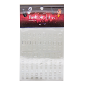 Fashion Sticker Square Silver