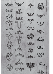 Stamping Plate 13 Ornamental Elements