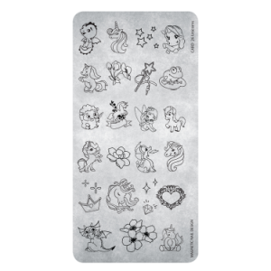 Stamping Plate 26 Unicorns
