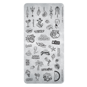 Stamping Plate 29 Seashells and Quotes