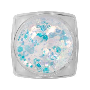 Clear Inlay Green Blue