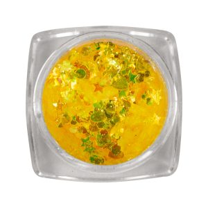 Neon Inlay Glitter Yellow