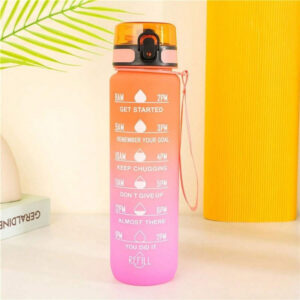 Bidon 1 L Oranje/Roze