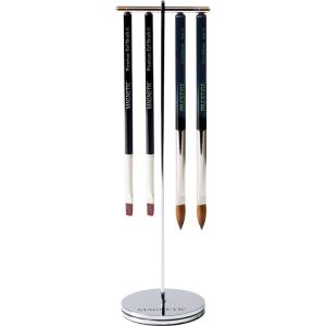 SILVER CLICK ON BRUSH STAND