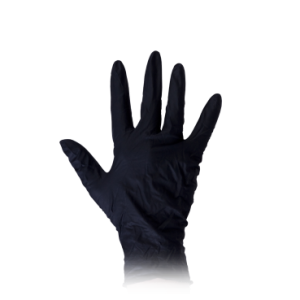 Nitril Gloves 100pcs Black XS pd.fr.