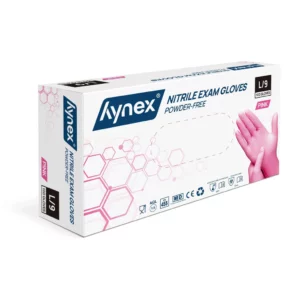 Hynex Nitril Poedervrije Handschoenen Roze L