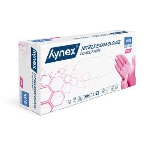 Hynex Nitril Poedervrije Handschoenen Roze M