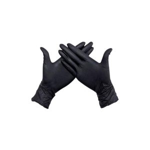 Gloves Nitril Black L 100st Bergamot zwart poedervrij