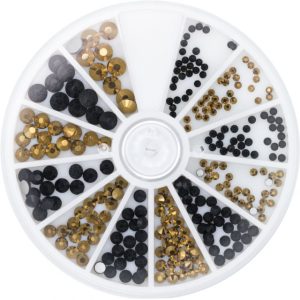 Strass Wheel Black&Gold 270 pcs