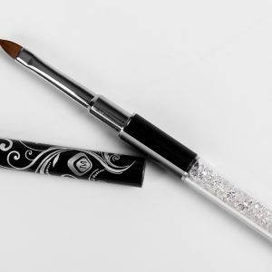 Rhinestone Gel Brush Oval 6