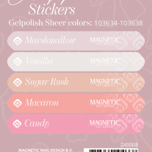 Gelpolish Sheer Colorpop Stickervel 240008